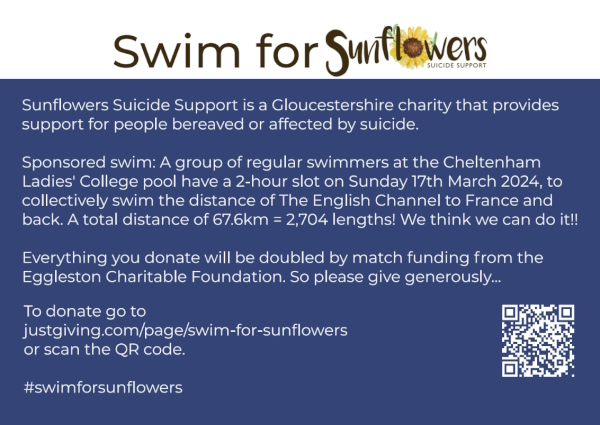 #SwimForSunflowers GlosJobs Charity of the Year
